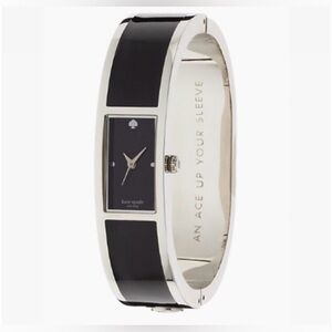Kate Spade New York Carousel Black and Silver Bangle Watch